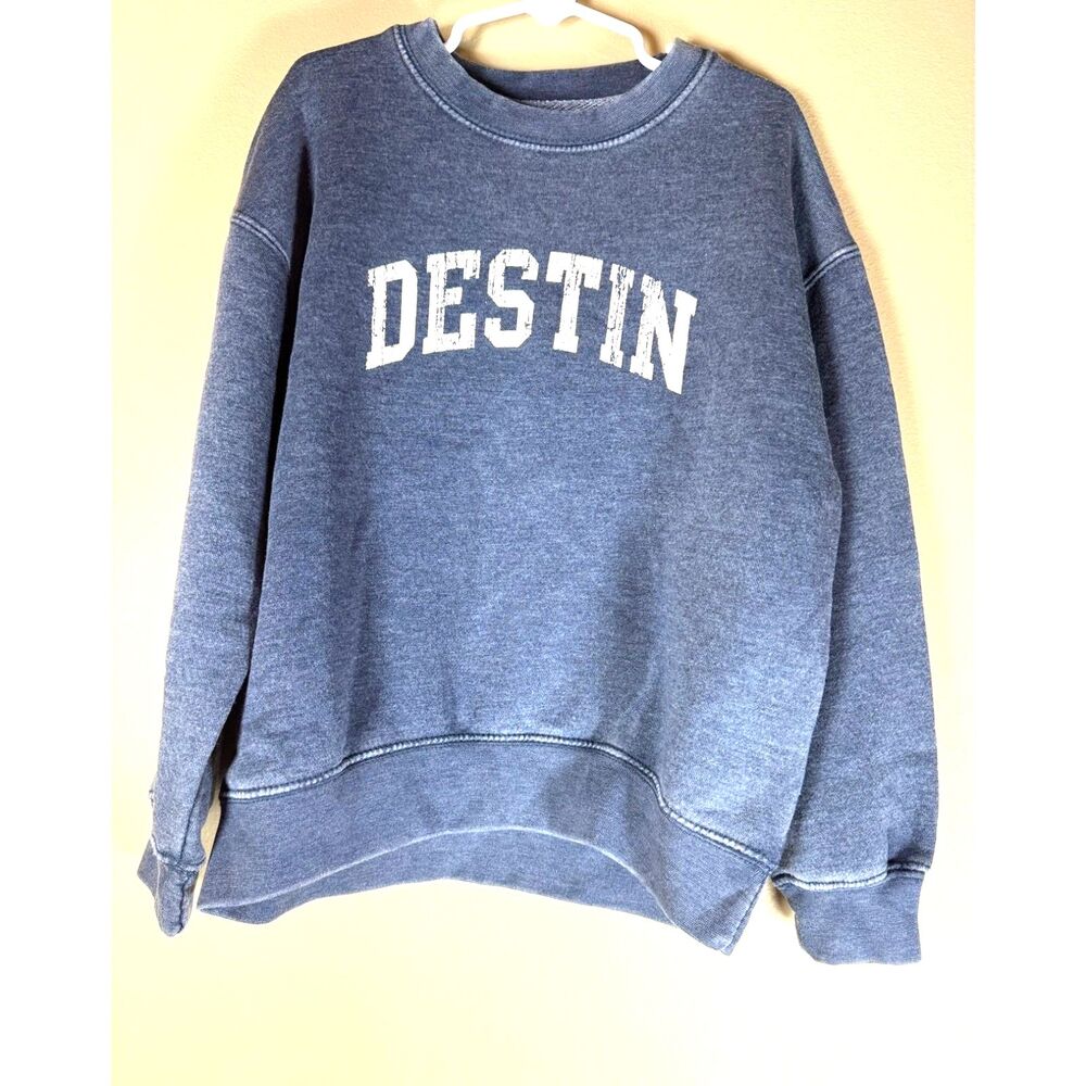 Kitty Hawk Kites, Destin Sweatshirt, Blue and white